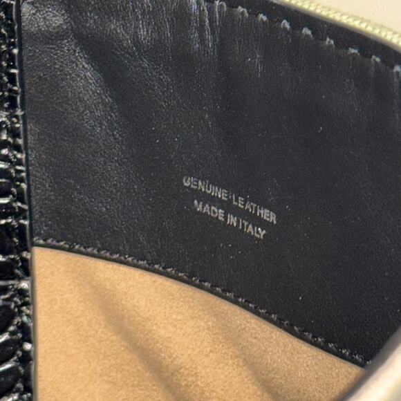 TOD´S Tasca Canvas & Croc Embossed Leather Tote Black & White Made in Italy - Picture 13 of 16